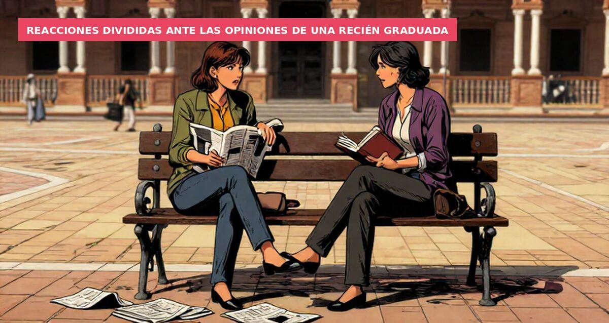 Reacciones divididas ante las opiniones de una recién graduada