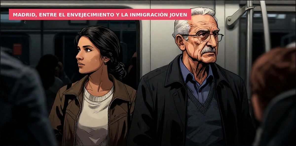 Madrid, entre el envejecimiento y la inmigración joven