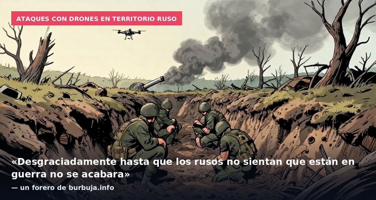 Ataques con drones en territorio ruso: «Desgraciadamente hasta que los rusos no sientan que están en guerra no se acabara» — un forero de burbuja.info