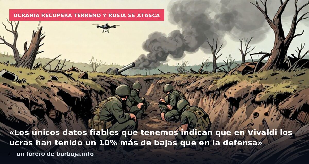 Ucrania recupera terreno y Rusia se atasca: «Los únicos datos fiables que tenemos indican que en Vivaldi los ucras han tenido un 10% más de bajas que en la defensa» — un forero de burbuja.info