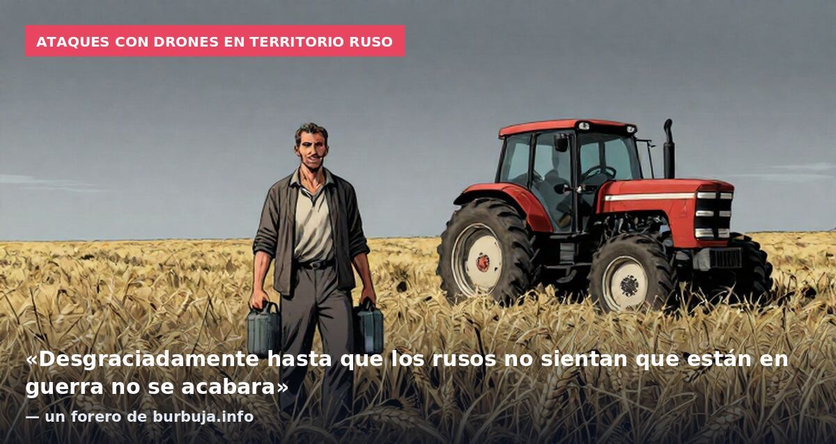 Ataques con drones en territorio ruso: «Desgraciadamente hasta que los rusos no sientan que están en guerra no se acabara» — un forero de burbuja.info