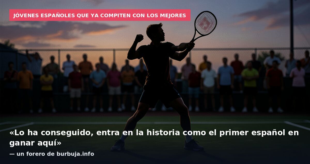 Jóvenes españoles que ya compiten con los mejores: «Lo ha conseguido, entra en la historia como el primer español en ganar aquí» — un forero de burbuja.info