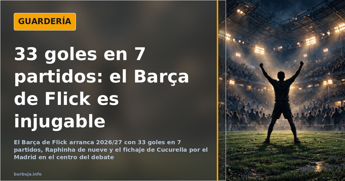 Barça 2026/27: 33 goles en 7 partidos y Raphinha de nueve