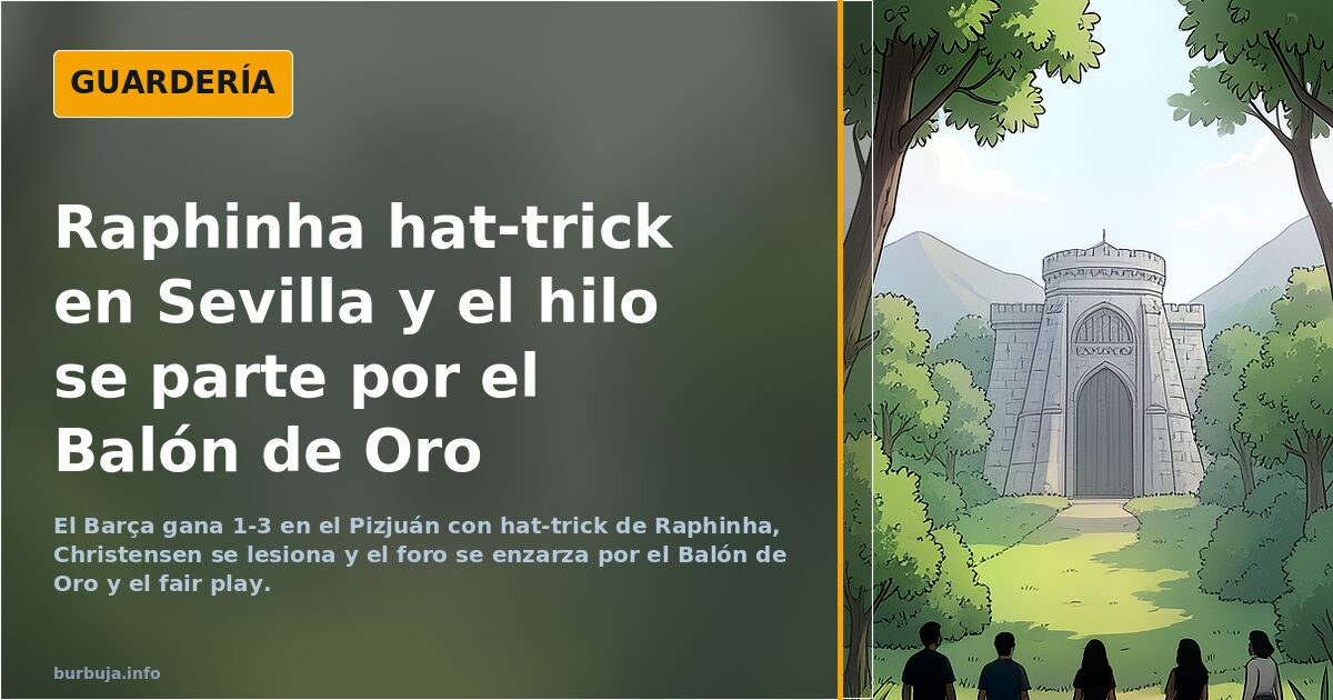 Raphinha hat-trick en Sevilla y el hilo se parte por el Balón de Oro