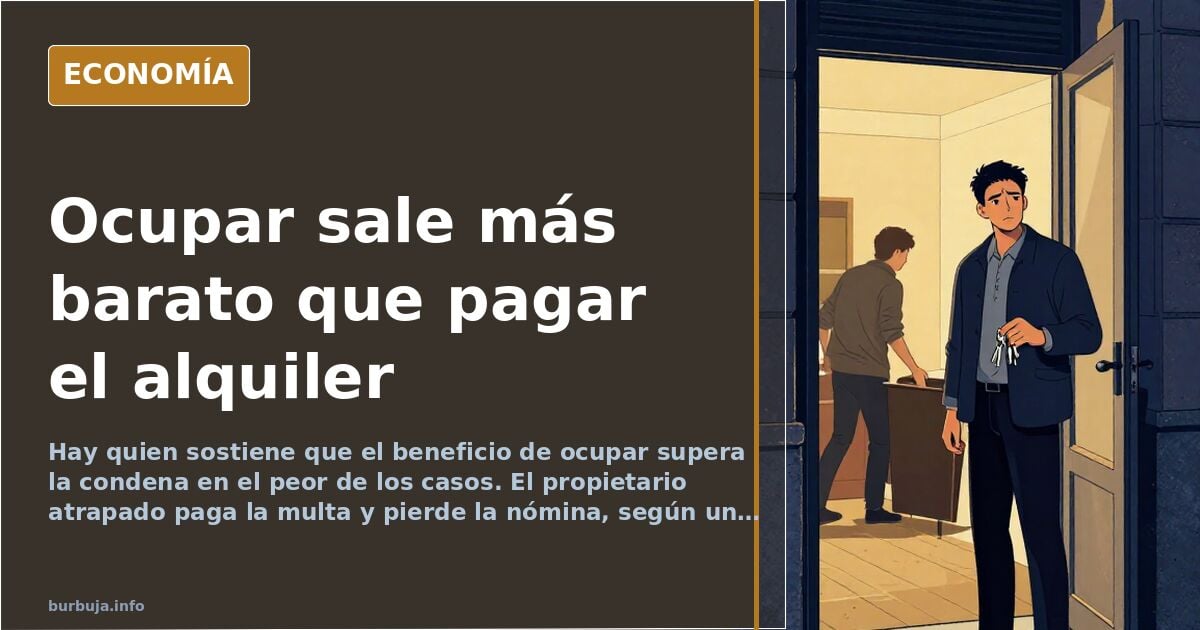El desahucio y la ocupación: el negocio que sale rentable