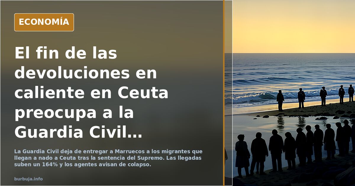 El fin de las devoluciones en caliente en Ceuta preocupa a la Guardia Civil: «Esto va a colapsar»