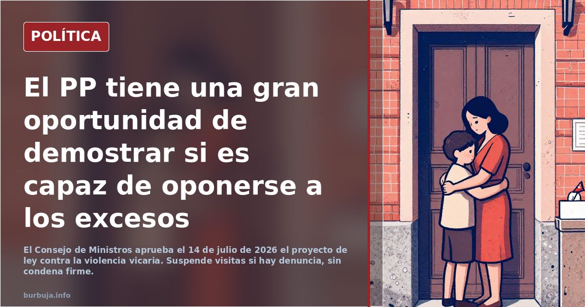 El PP tiene una gran oportunidad de demostrar si es capaz de oponerse a los excesos feministas del gobierno.