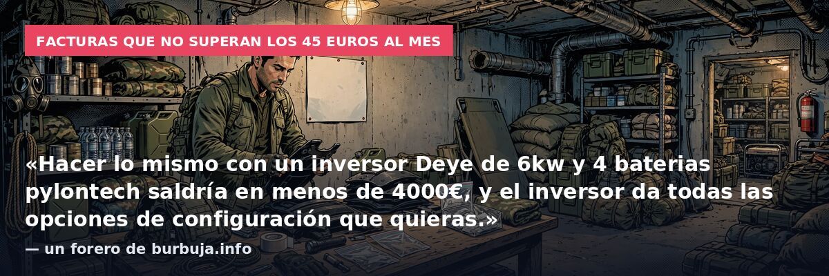 ¿SALE RENTABLE ALIMENTAR LA VIVIENDA, solo con baterias?