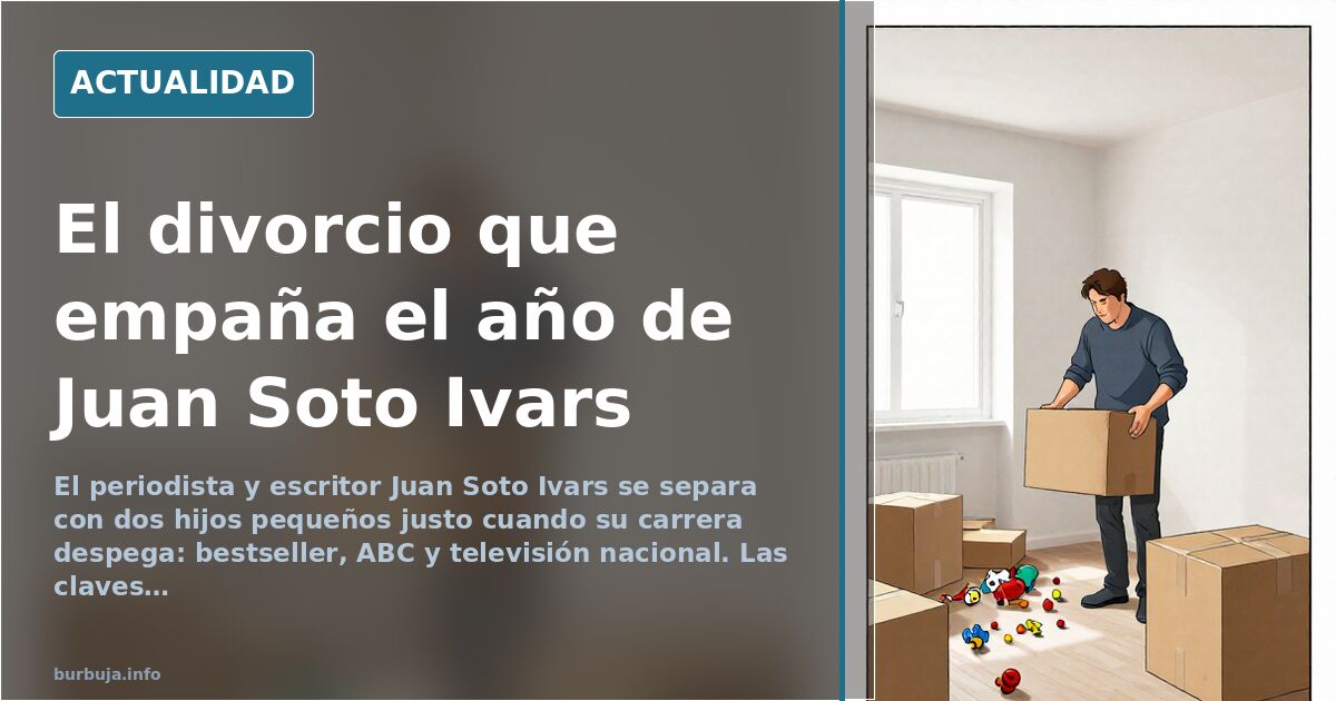 Juan Soto Ivars se divorcia en plena cima profesional
