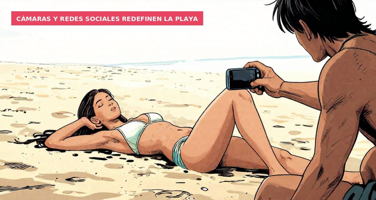 Cámaras y redes sociales redefinen la playa
