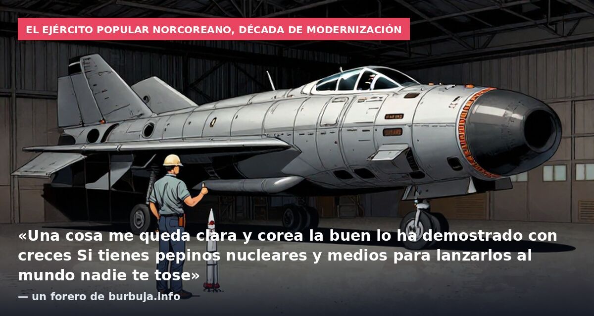 Infografía sobre la modernización del Ejército Popular de Corea del Norte en la última década