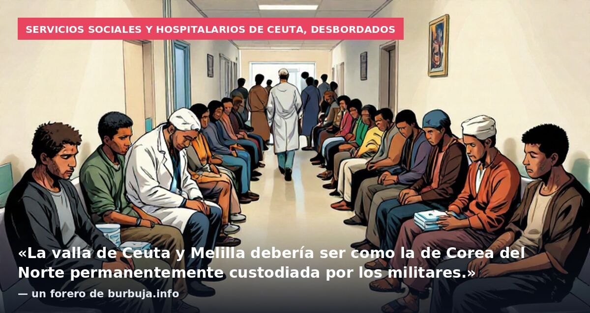 Servicios sociales y hospitalarios de Ceuta, desbordados: «La valla de Ceuta y Melilla debería ser como la de Corea del Norte permanentemente custodiada por los militares.» — un forero de burbuja.info