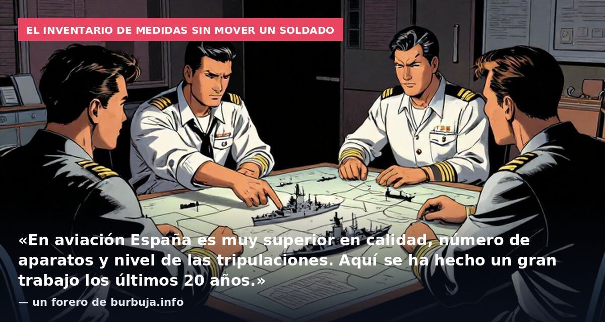 El inventario de medidas sin mover un soldado: «En aviación España es muy superior en calidad, número de aparatos y nivel de las tripulaciones. Aquí se ha hecho un gran trabajo los últimos 20 años.» — un forero de burbuja.info