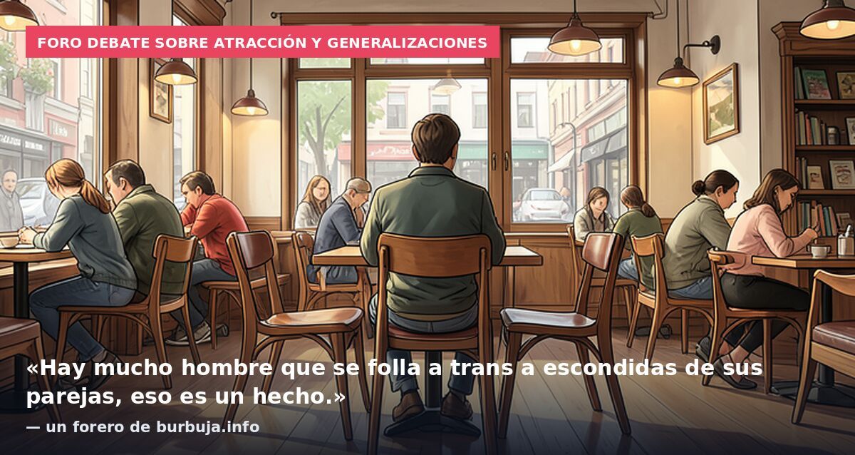 Foro debate sobre atracción y generalizaciones: «Hay mucho hombre que se folla a trans a escondidas de sus parejas, eso es un hecho.» — un forero de burbuja.info