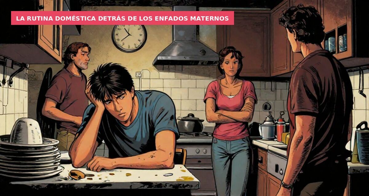 La rutina doméstica detrás de los enfados maternos