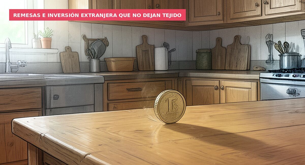 Remesas e inversión extranjera que no dejan tejido