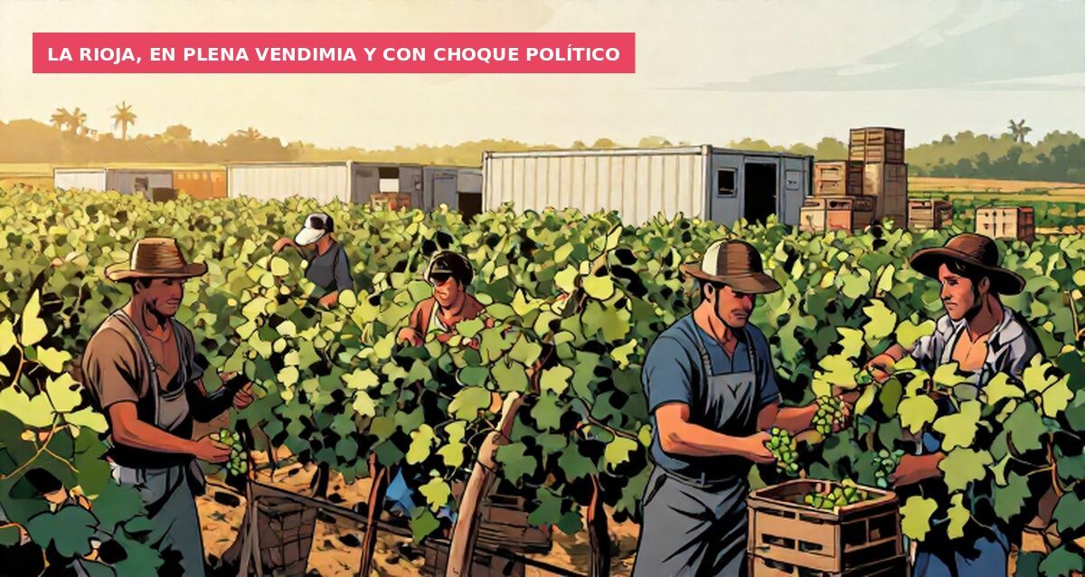 La Rioja, en plena vendimia y con choque político