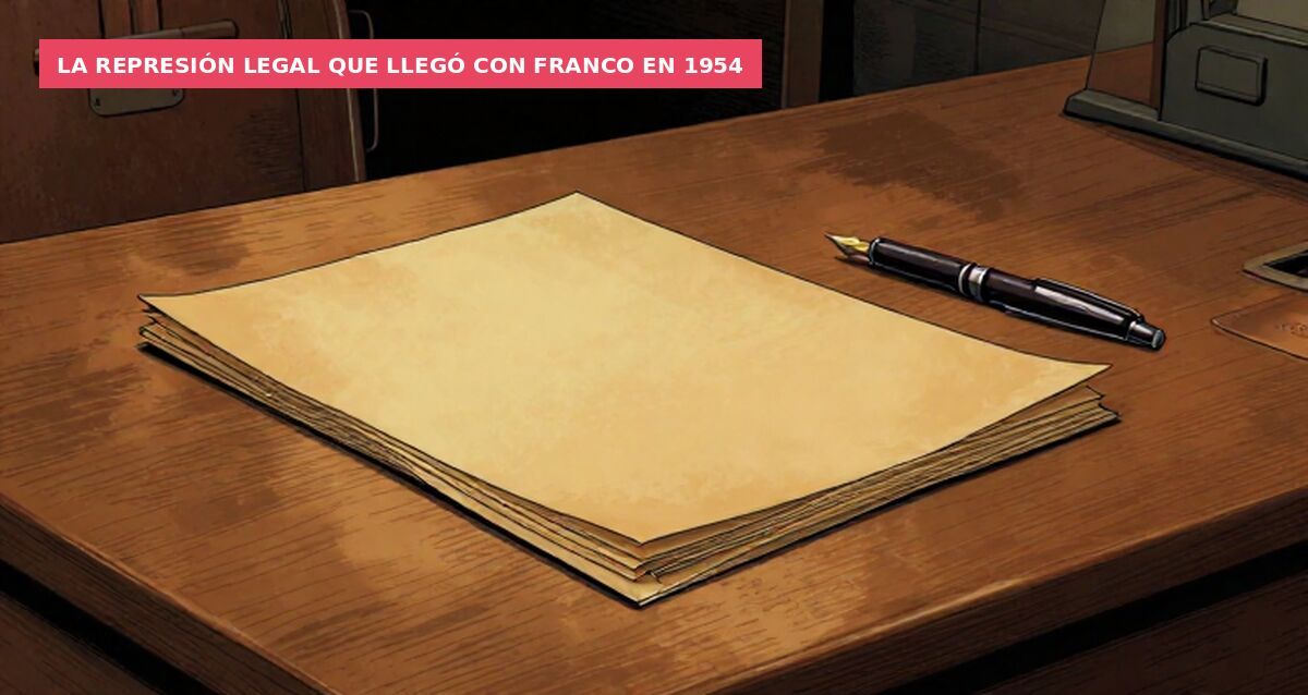 La represión legal que llegó con Franco en 1954
