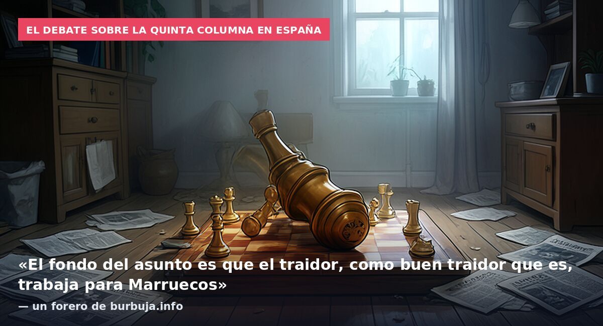 El debate sobre la quinta columna en España: «El fondo del asunto es que el traidor, como buen traidor que es, trabaja para Marruecos» — un forero de burbuja.info