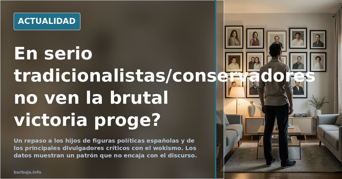 En serio tradicionalistas/conservadores no ven la brutal victoria woke?