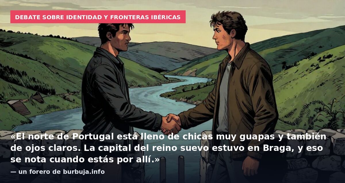 Debate sobre identidad y fronteras ibéricas: «El norte de Portugal está lleno de chicas muy guapas y también de ojos claros. La capital del reino suevo estuvo en Braga, y eso se nota cuando estás por allí.» — un forero de burbuja.info