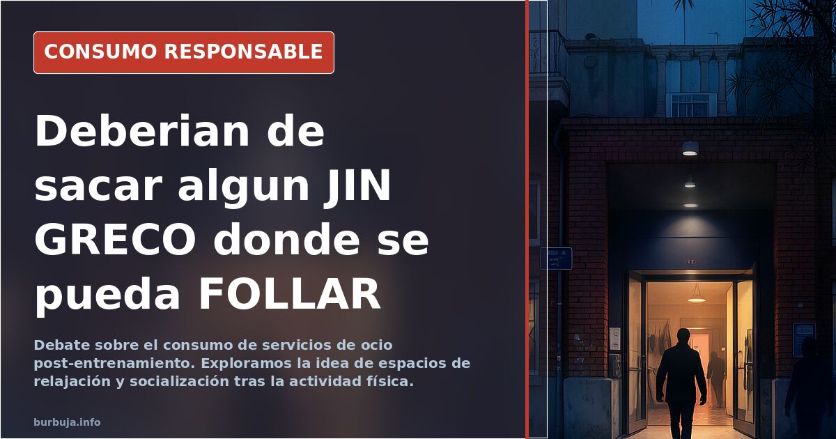 JIN: ¿Alguien más echa de menos un ambiente social más relajado?