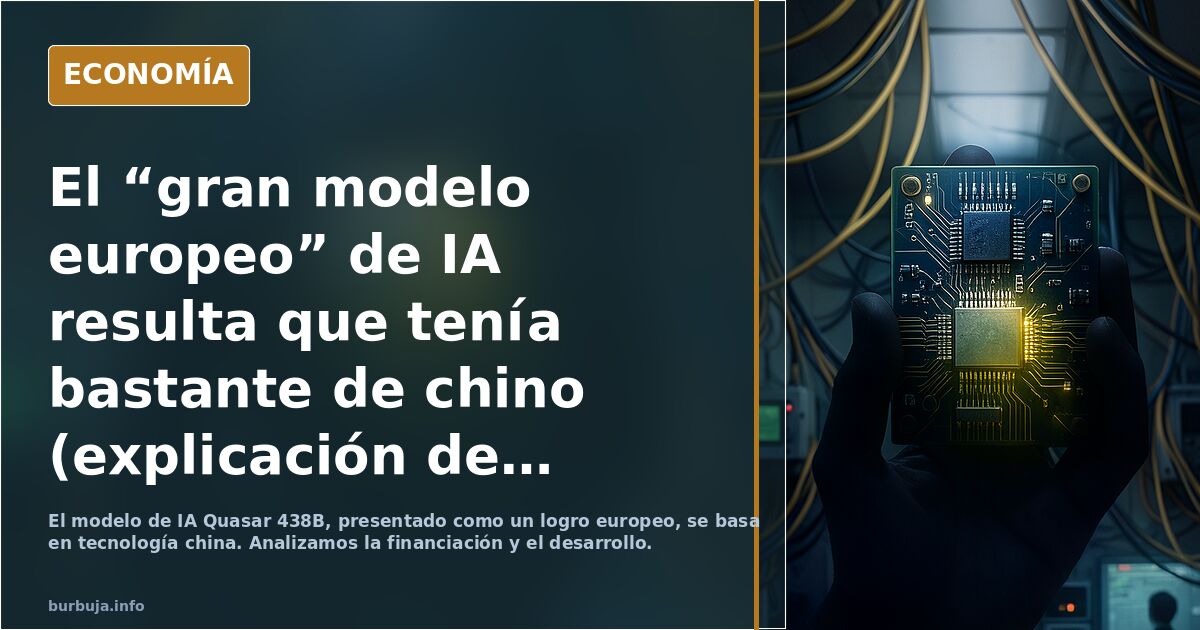 El “gran modelo europeo” de IA resulta que tenía bastante de chino  (explicación del tema Quasar 438B)