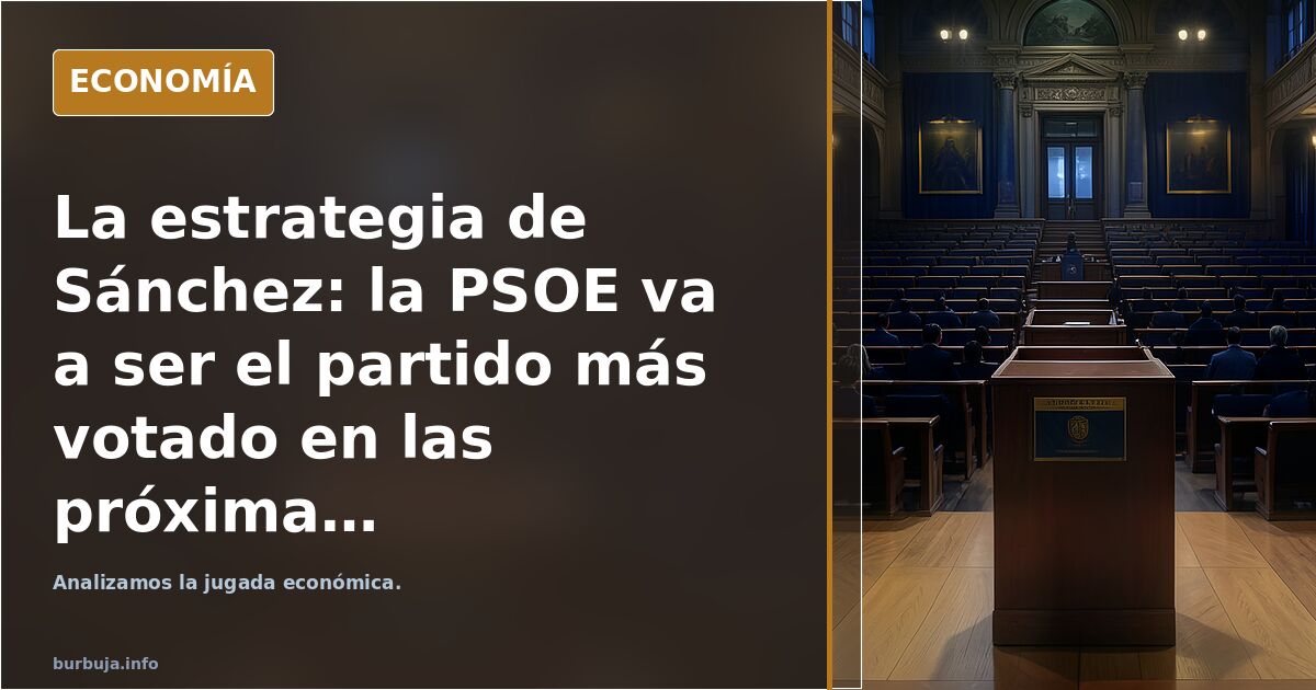 La estrategia de Sánchez: la PSOE va a ser el partido más votado en las próximas elecciones, con clara mayoría absoluta de PP+Vox