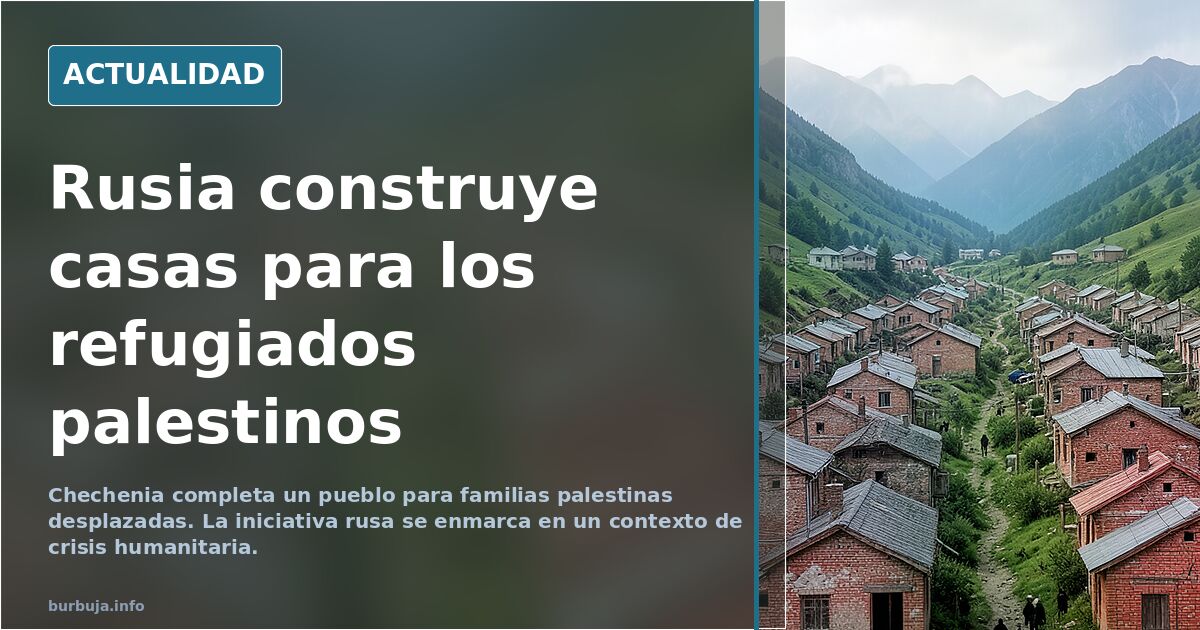 Rusia construye casas para los refugiados palestinos