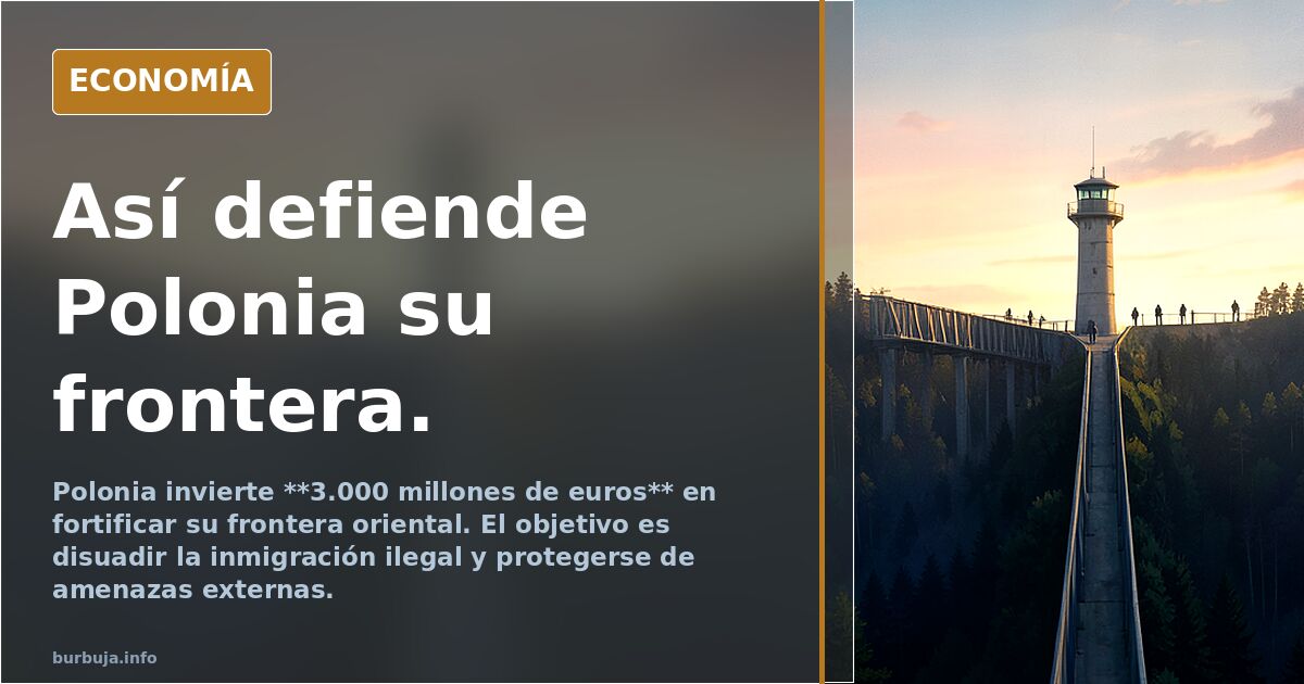 Así defiende Polonia su frontera.