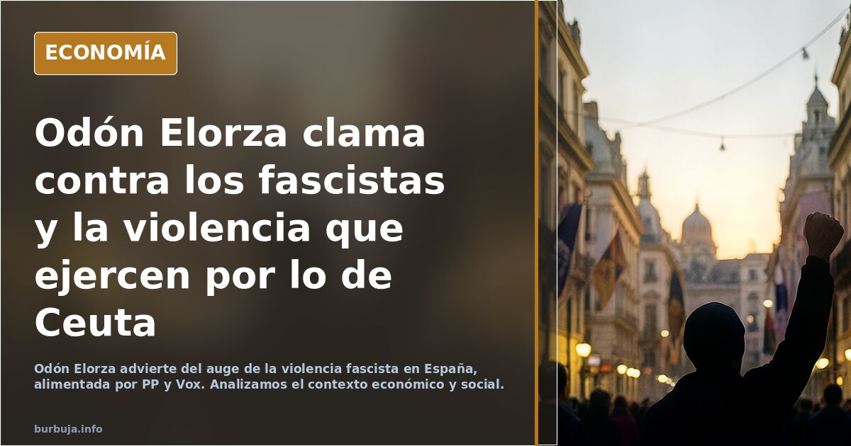 Odón Elorza clama contra la violencia de los ultras por lo de Ceuta