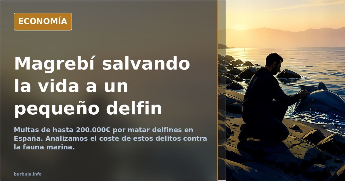 Un magrebí salva la vida a un pequeño delfín