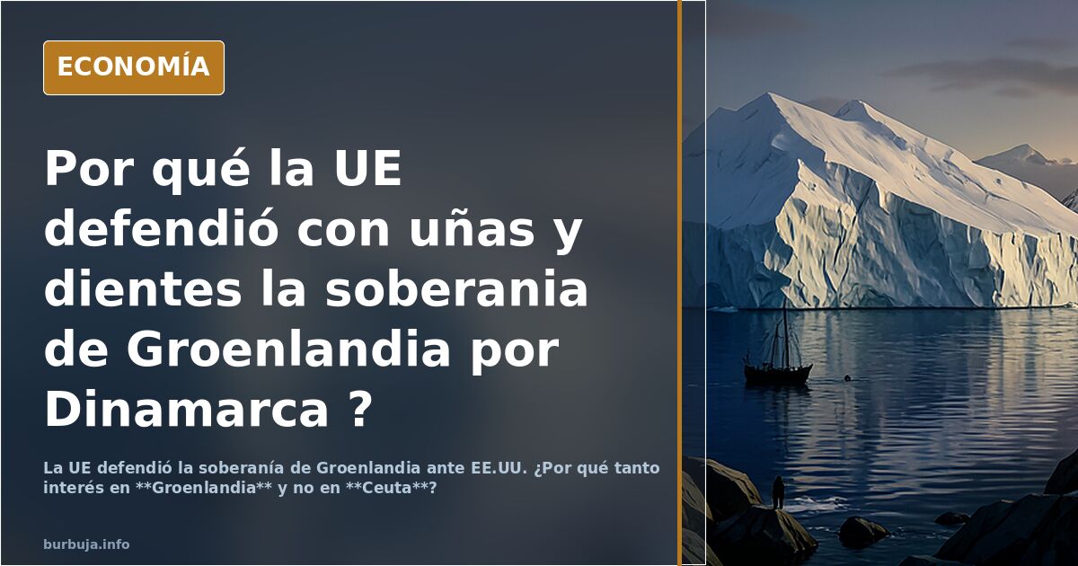 Por qué la UE defendió  con uñas y dientes la soberania de Groenlandia por Dinamarca ?