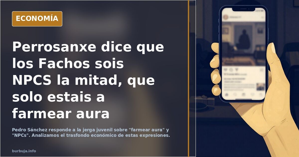 Perrosanxe dice que los fachas sois NPC y solo farmeais aura