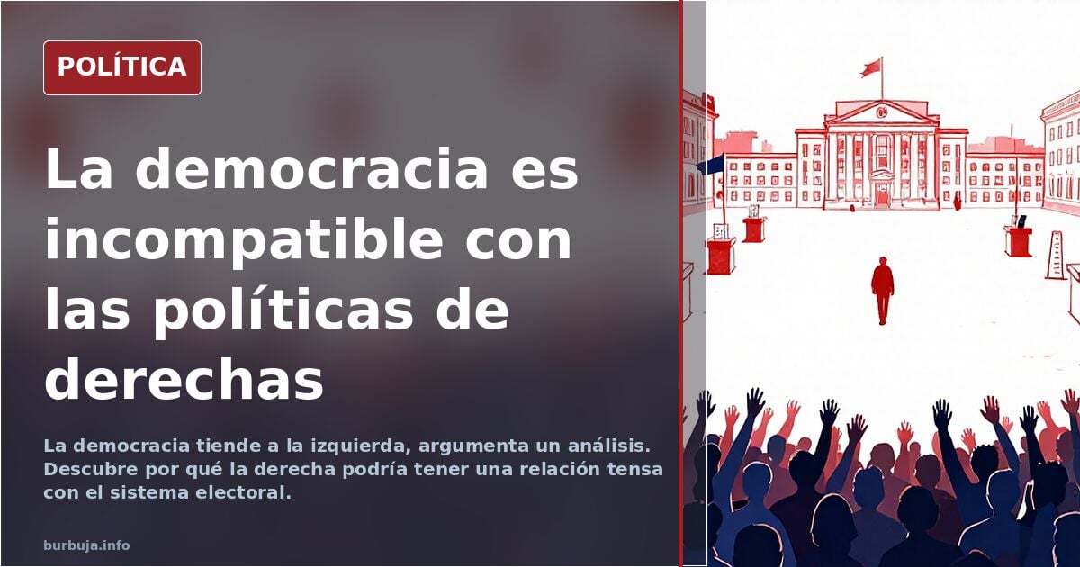 La democracia es incompatible con las políticas de derechas