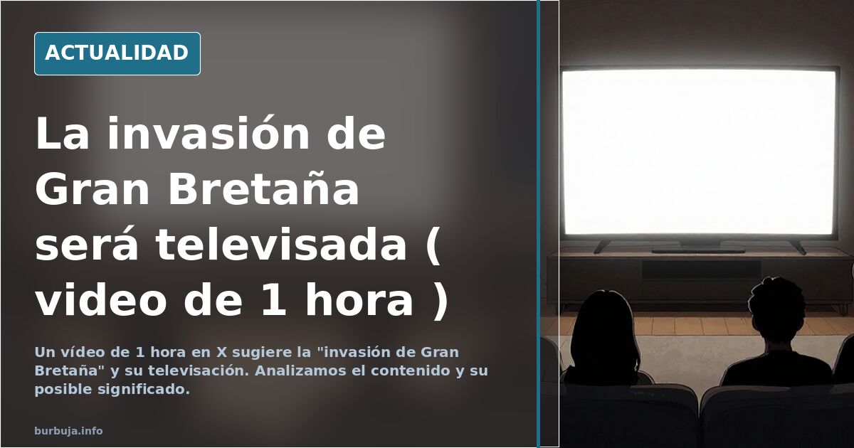 La oleada turística de Gran Bretaña será televisada ( video de 1 hora )