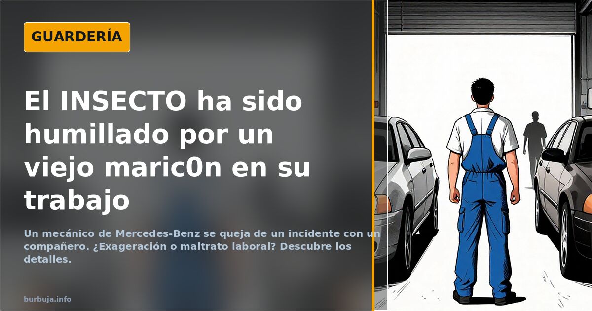 El INSECTO ha sido humillado por un viejo maric0n en su trabajo