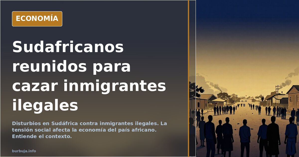 Sudafricanos reunidos para cazar inmigrantes ilegales