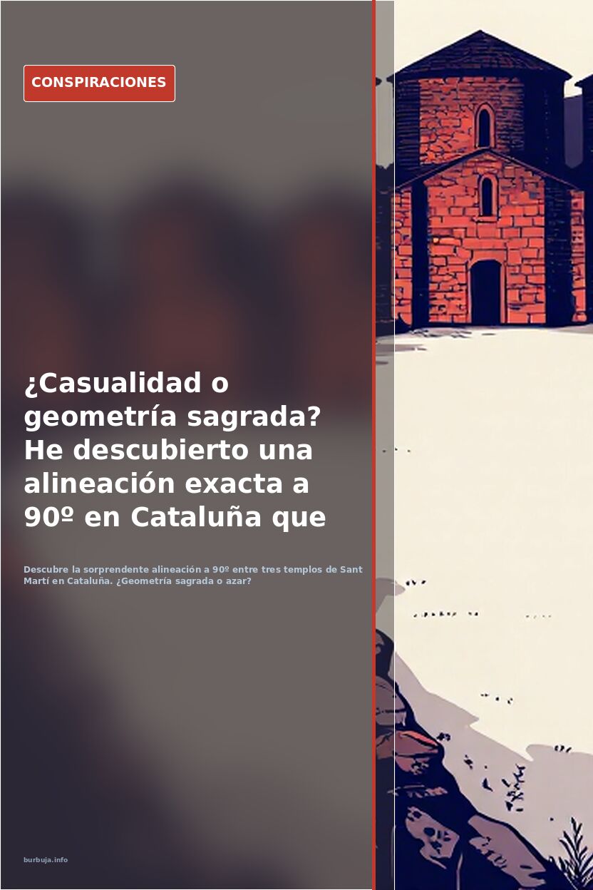 ¿Casualidad o geometría sagrada? He descubierto una alineación exacta a 90º en Cataluña que la historia oficial ignora.