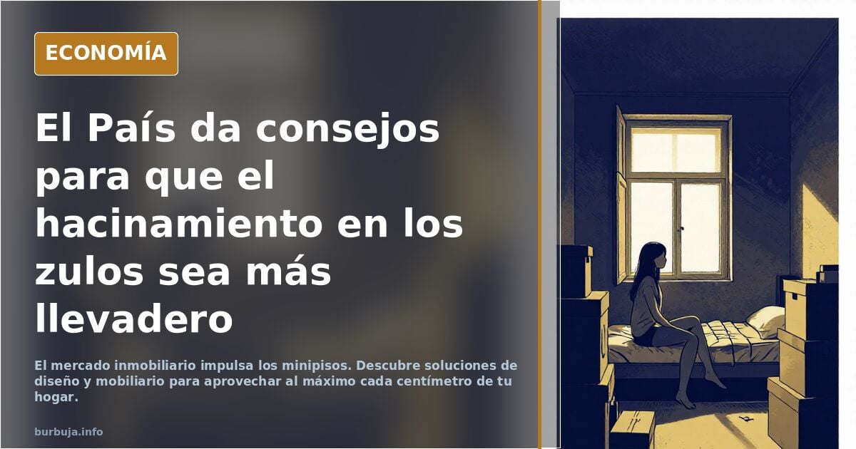 El País da consejos para que el hacinamiento en los zulos sea más llevadero