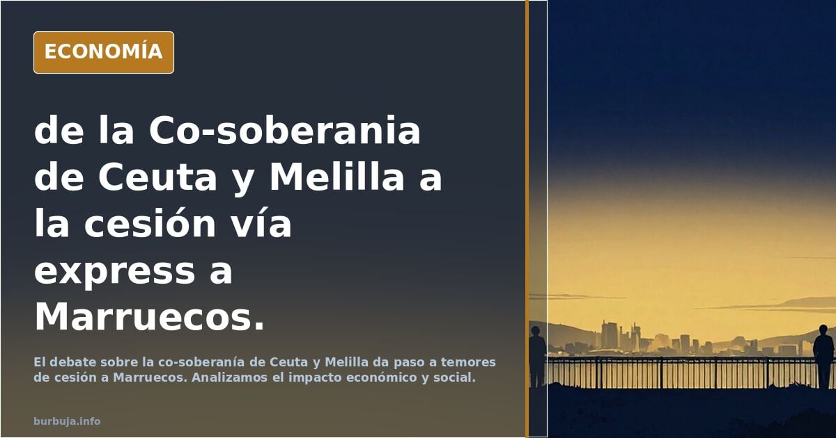 de la Co-soberania de Ceuta y Melilla a la cesión vía express a Marruecos.