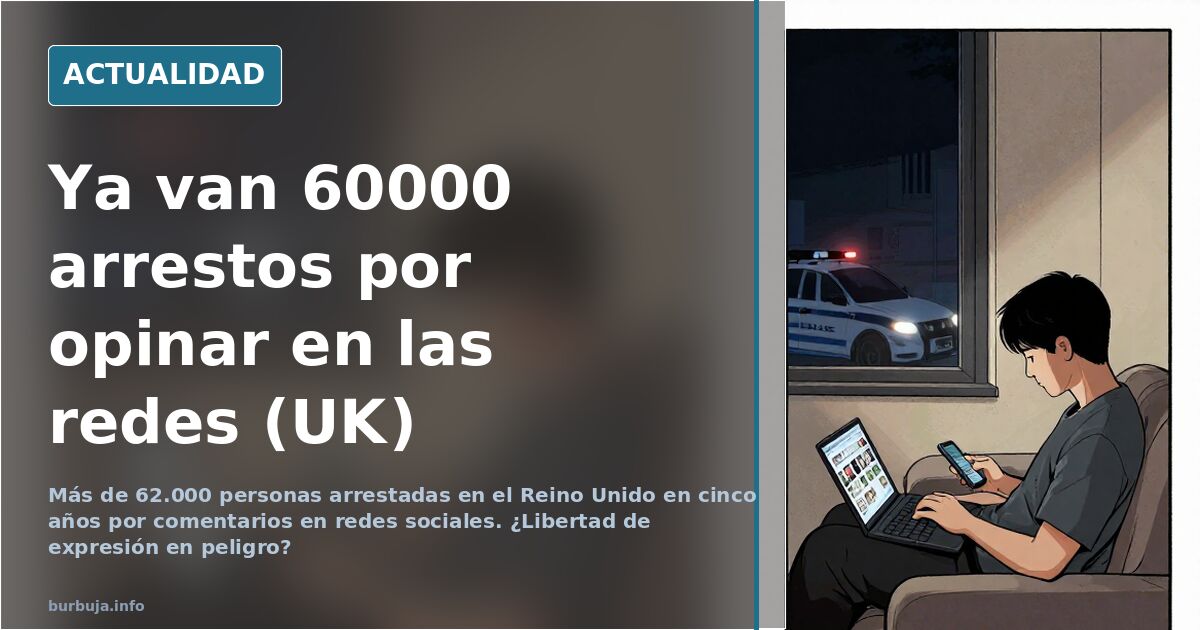 Ya van 60000 arrestos por opinar en las redes (UK)