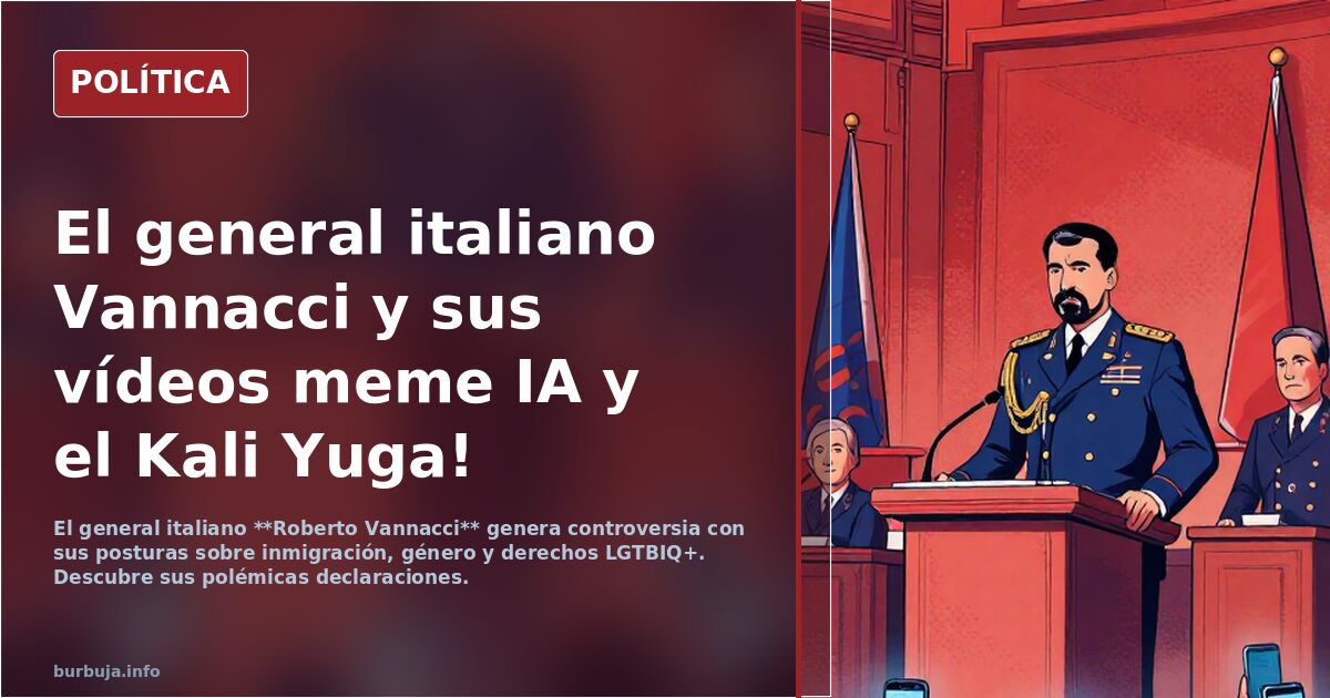 El general italiano Vannacci y sus vídeos meme IA y el Kali Yuga!