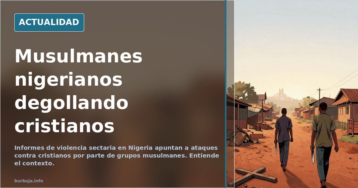 Musulmanes nigerianos degollando cristianos