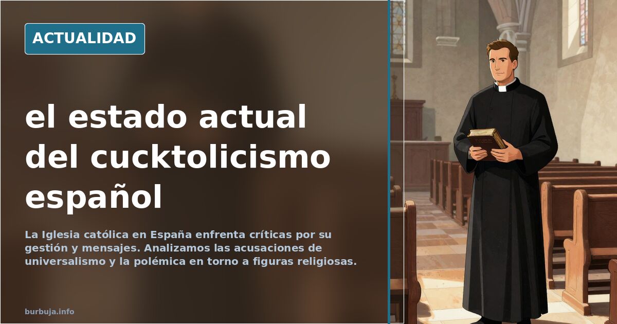 el estado actual del cucktolicismo español