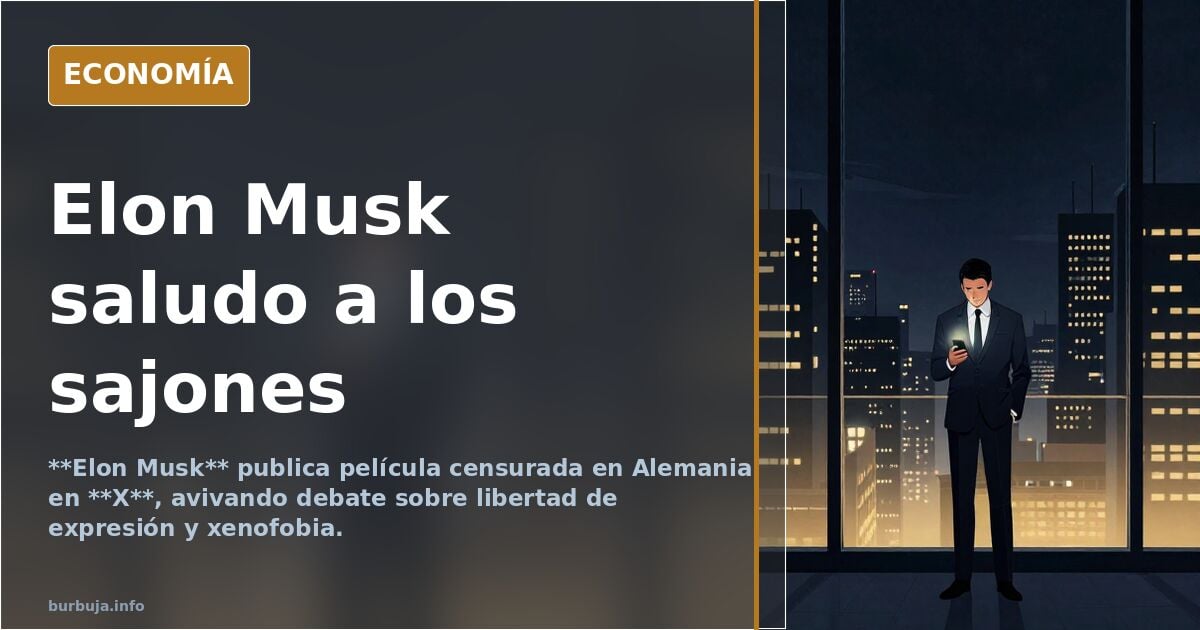 Elon Musk saludo a los sajones