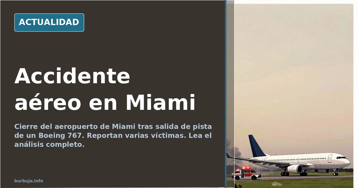 Accidente aéreo en Miami