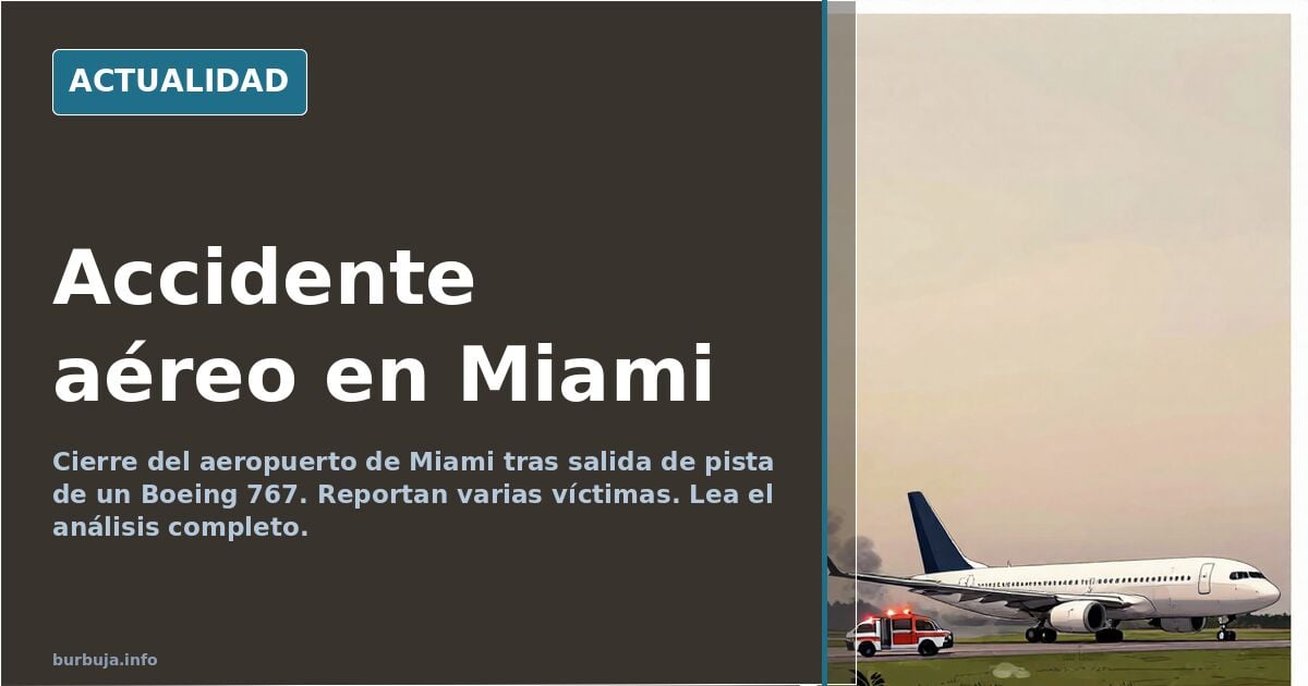 Accidente aéreo en Miami