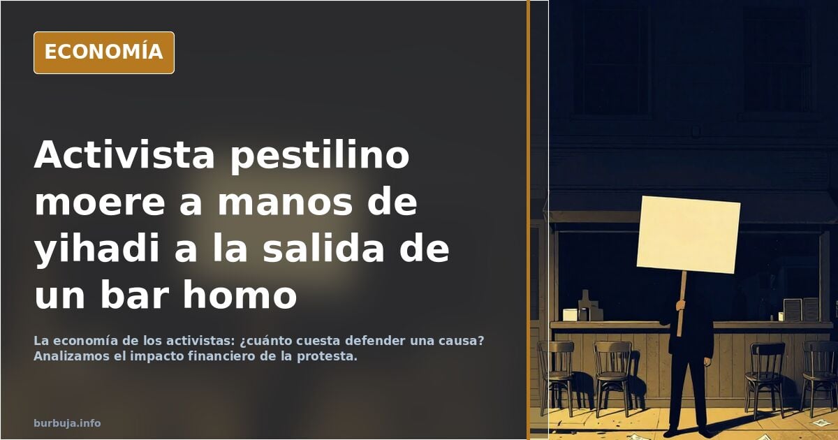 Activista pestilino moere a manos de yihadi a la salida de un bar homo