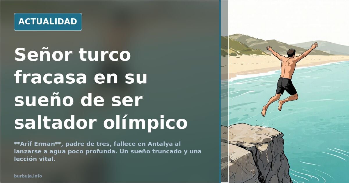 Señor turco fracasa en su sueño de ser saltador olímpico